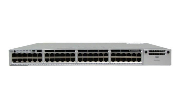 Cisco Catalyst 3850 48 PoE+ Gigabit Ports w/715WAC Power Supply IP